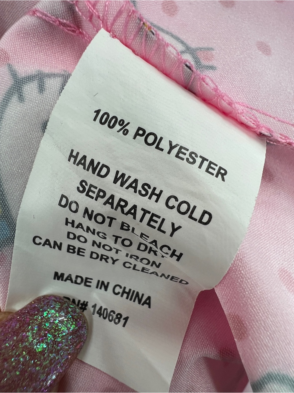 Hello Kitty x Unique Vintage Pink Dotted Kitty Print Golightly Swing Dress 3X/20 - Picture 8 of 9